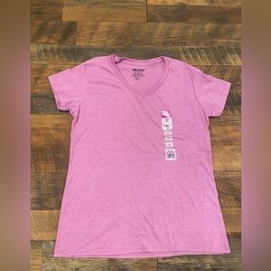 New Gildan Light Pink womens V-Neck Tee size medium